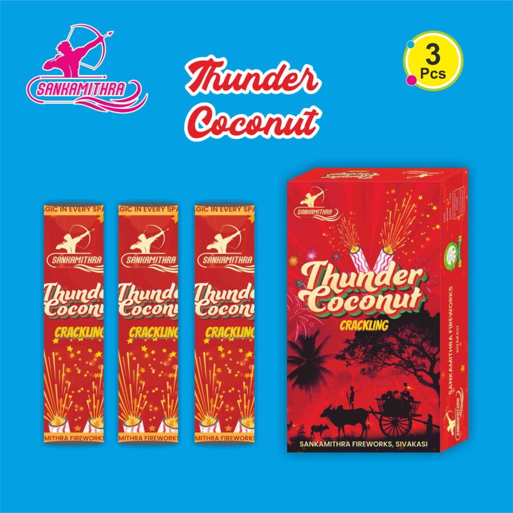 Thunder Coconut Crackling (3 Pcs)